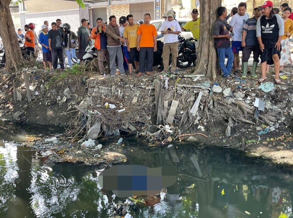 Pria Berkebutuhan Khusus Ditemukan Tewas di Sungai Medokan Surabaya